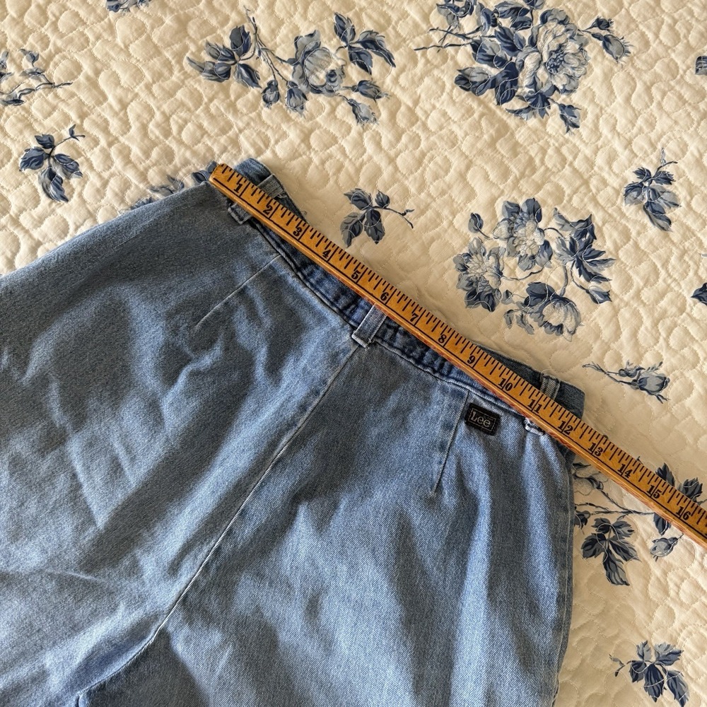 Lee Vintage Chino Jean Shorts Denim Jean Women's 24W 90s Classic Sz 8p - Picture 6 of 7